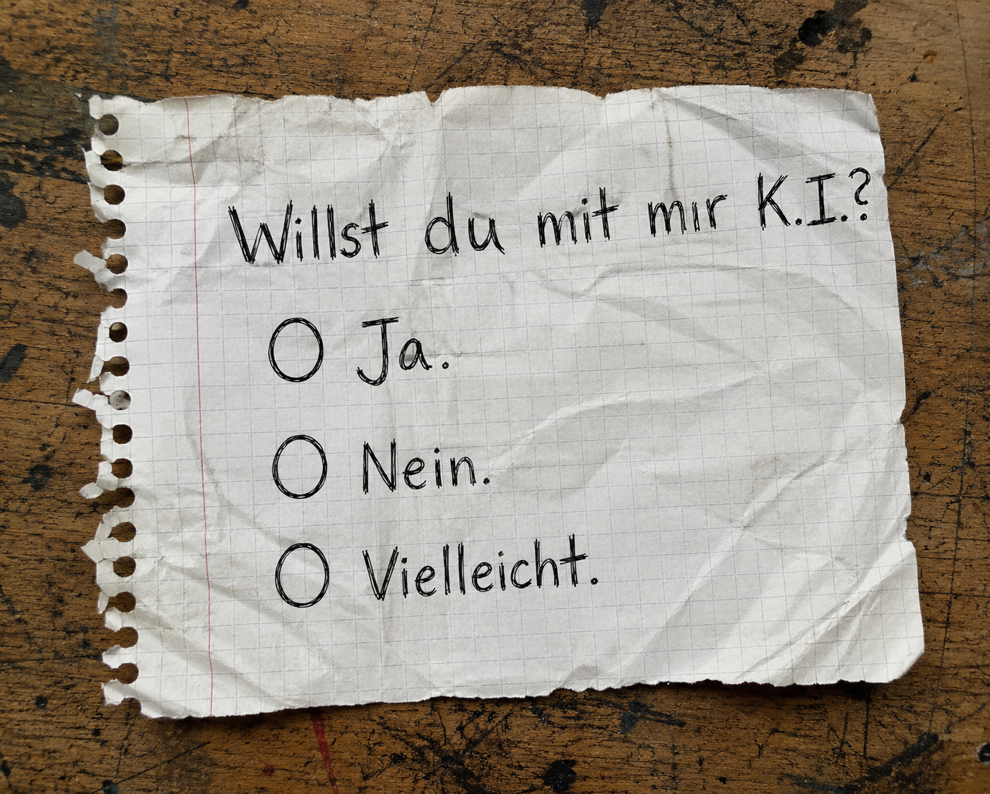 Punkige Illustration zu künstlicher Intelligenz und Kontrolle