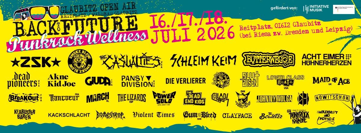 Back To Future Festival 2026 Flyer mit Line-up