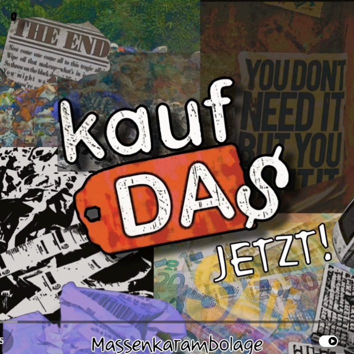 Massenkarambolage - Kauf das jetzt! Cover aus YouTube-Screenshot
