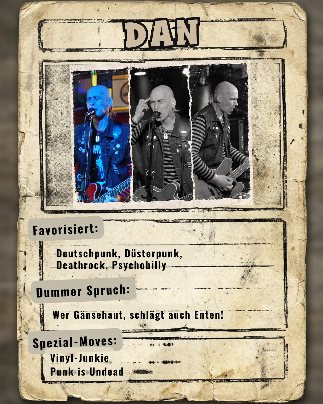 Sammelkarte von Dan